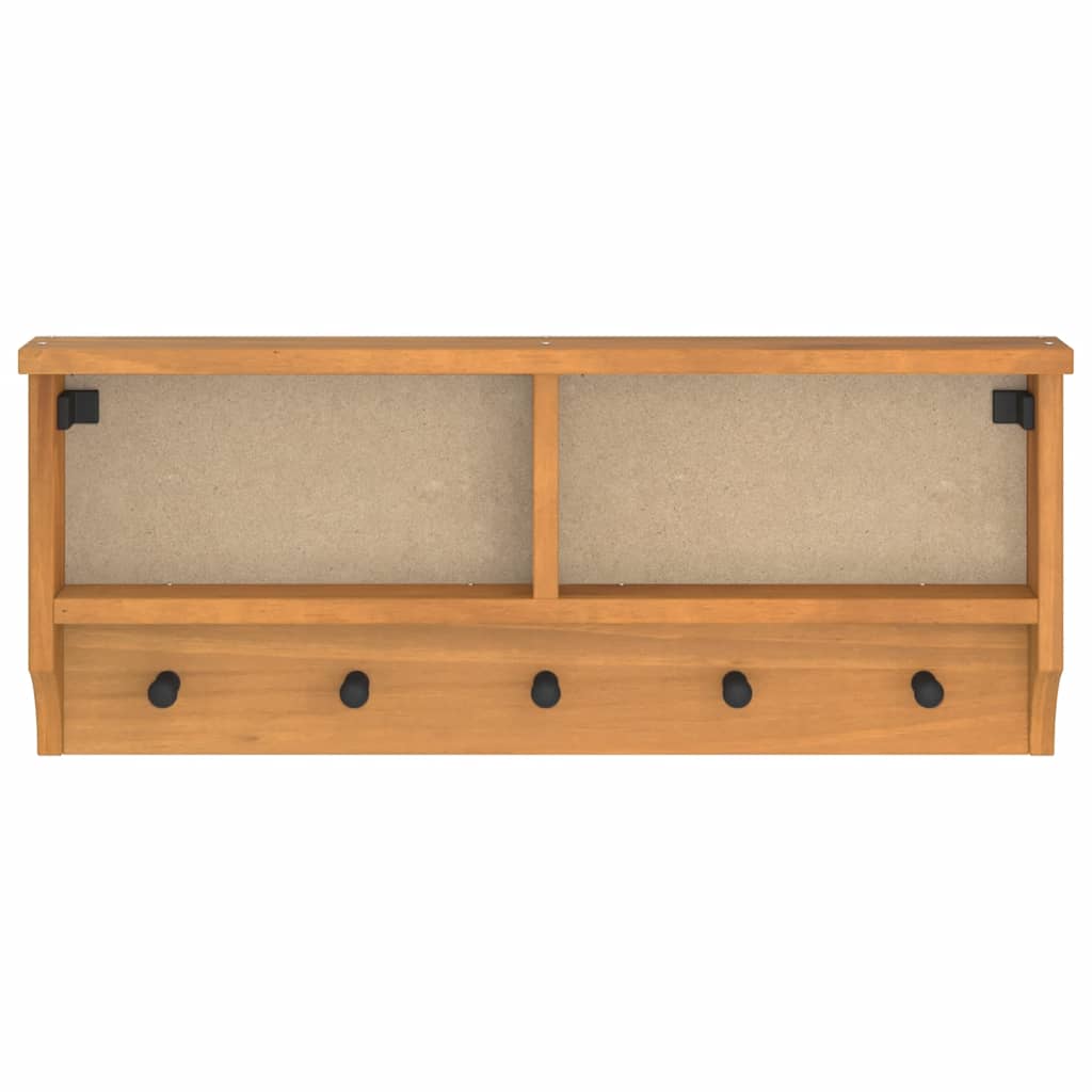 Wall-mounted coat rack SANDNES 87x12x35 cm Solid pine