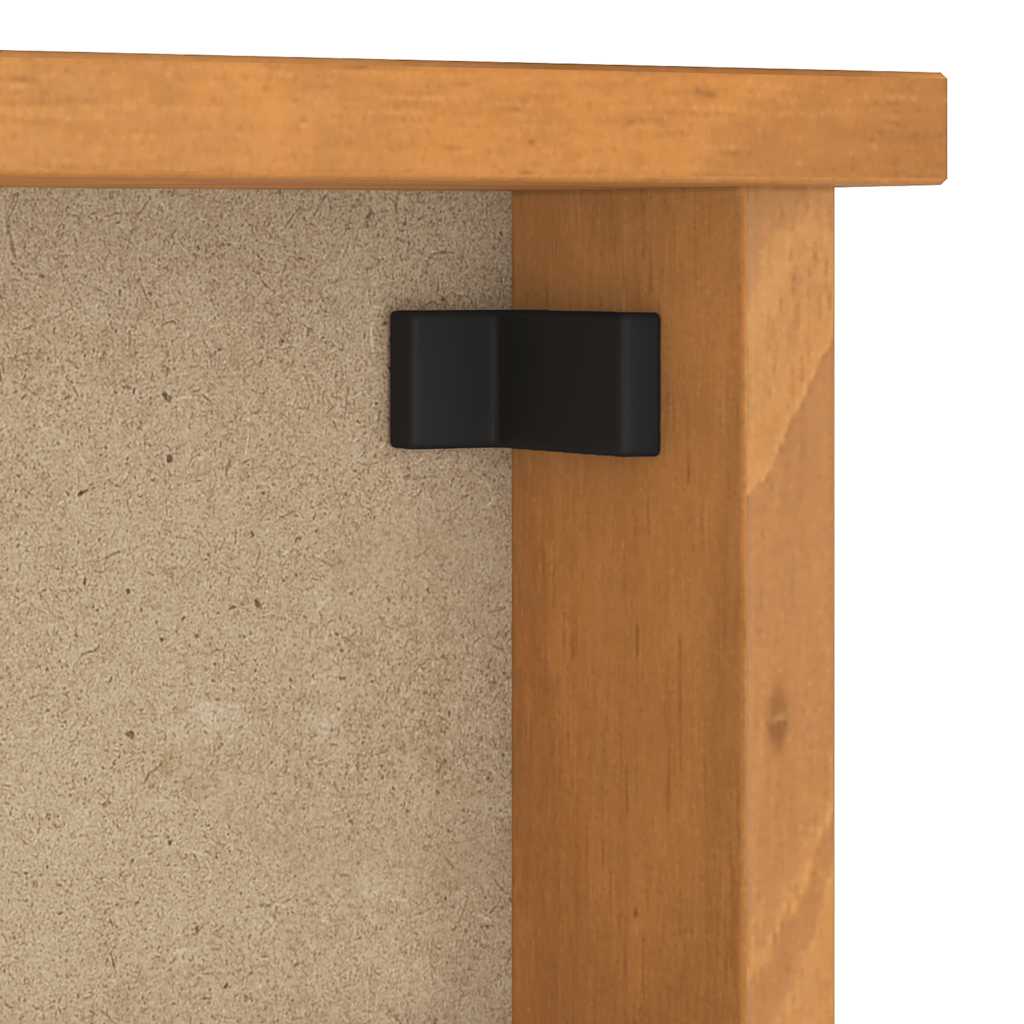 Wall-mounted coat rack SANDNES 87x12x35 cm Solid pine