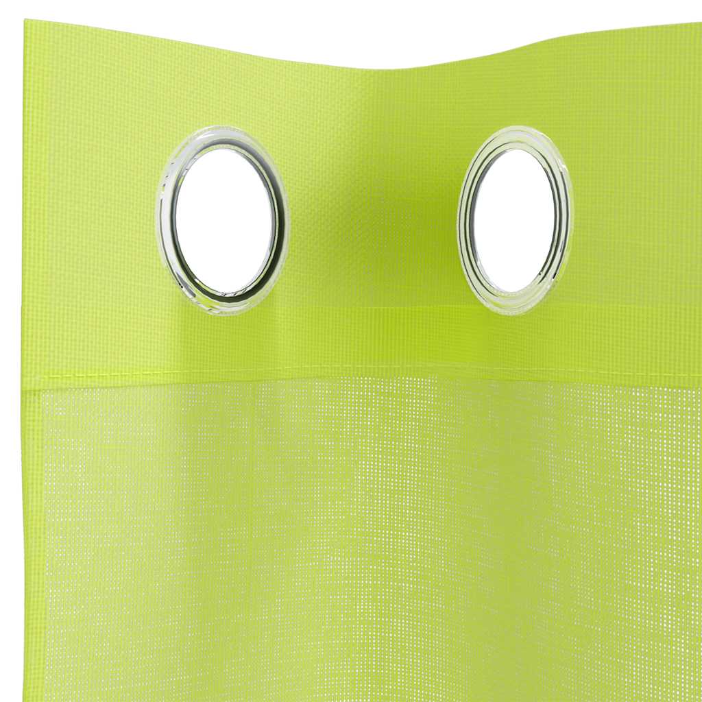 Voile Curtains with Eyelets 2 pcs. Apple Green 140x245 cm