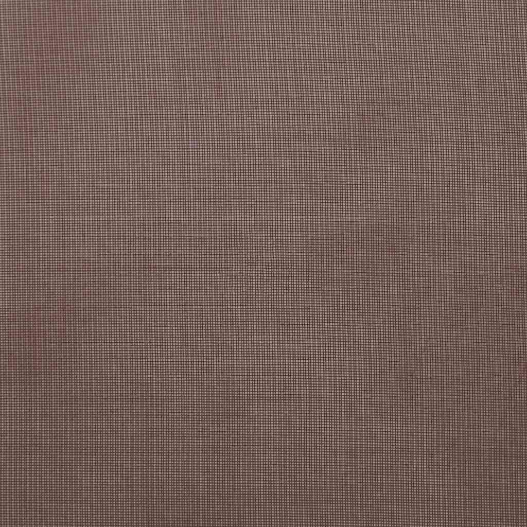 Voilages à œillets 2 pièces marron 140x245 cm