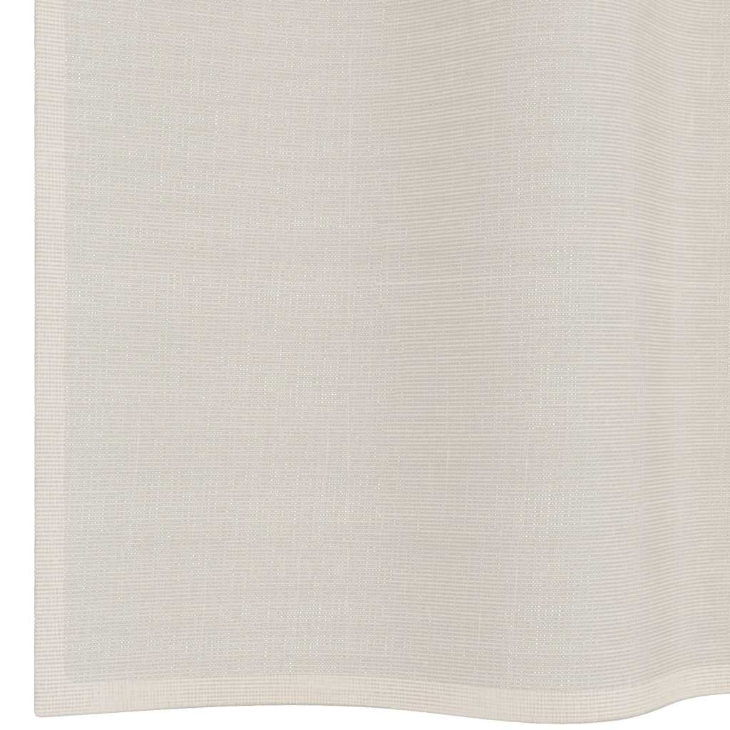 Voile Vorhänge mit Ösen 2 Stk. Creme 140x175 cm