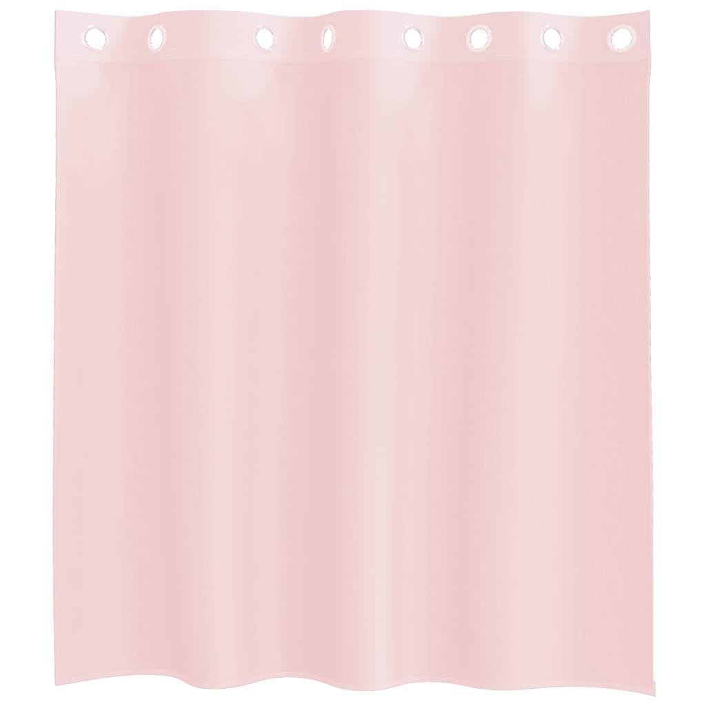Voile Vorhänge mit Ösen 2 Stk. Hellrosa 140x140 cm