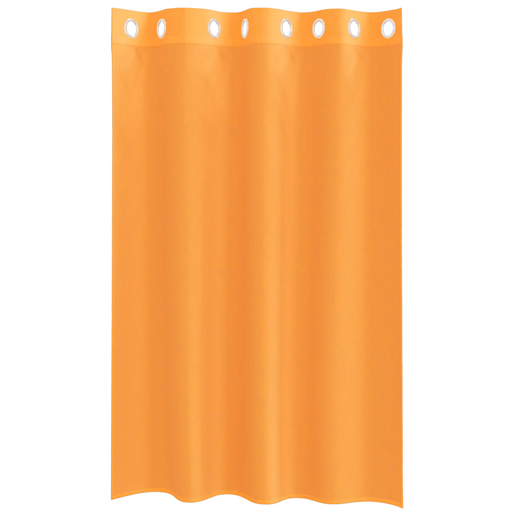 Voile Vorhänge mit Ösen 2 Stk. Orange 140x175 cm