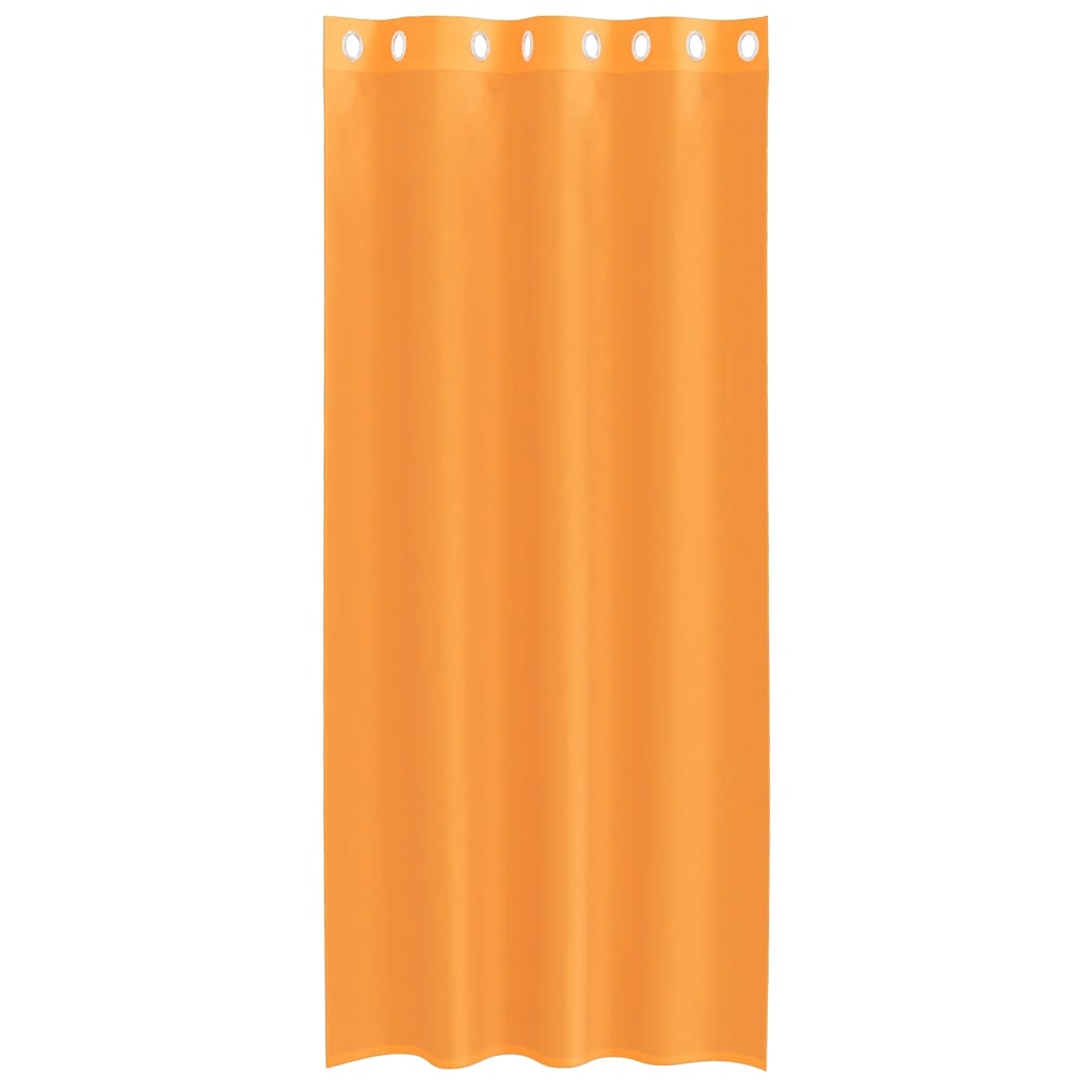 Voilage à œillets 2 p. Orange 140x225 cm