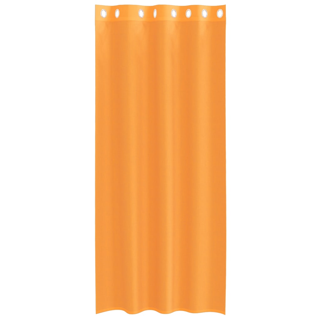 Voile Vorhänge mit Ösen 2 Stk. Orange 140x245 cm