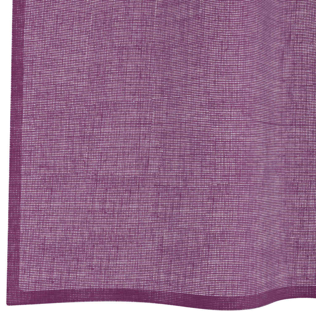 Voilage à œillets 2 p. Mauve 140x260 cm