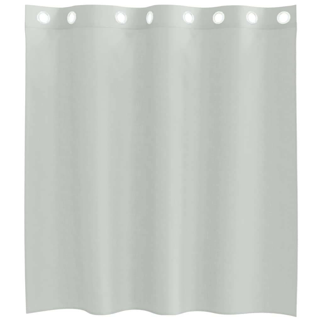Voilages à œillets 2 pièces Gris clair 140x140 cm