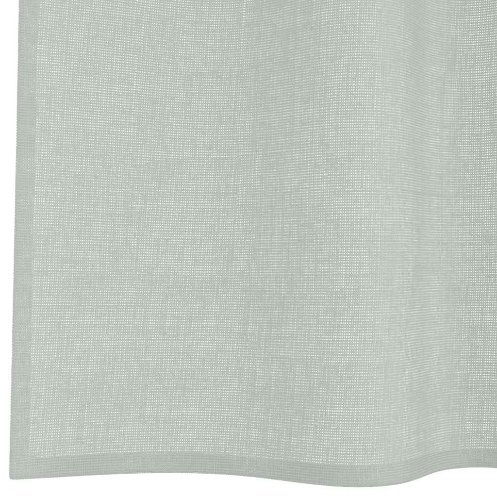 Voile Vorhänge mit Ösen 2 Stk. Hellgrau 140x225 cm