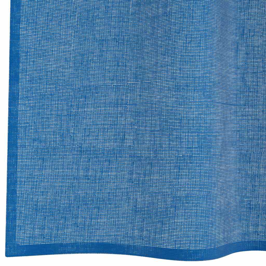 Eyelet Voile Curtains 2 pcs. Royal Blue