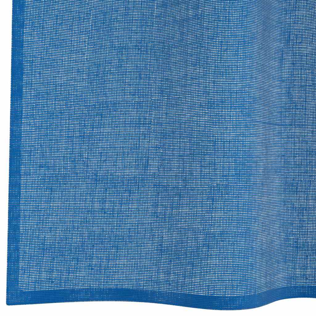 Eyelet Voile Curtains 2 pcs. Royal Blue