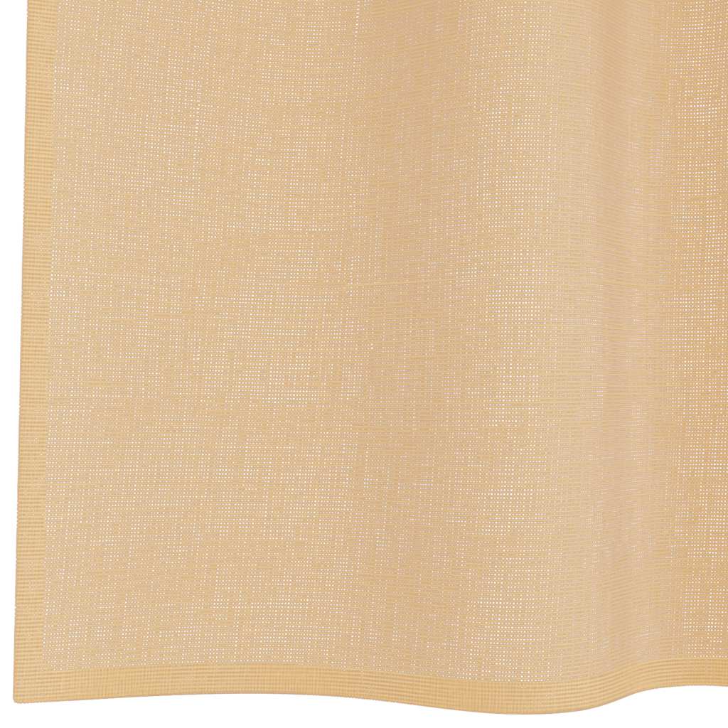 Voile Vorhänge mit Ösen 2 Stk. Sandfarbe