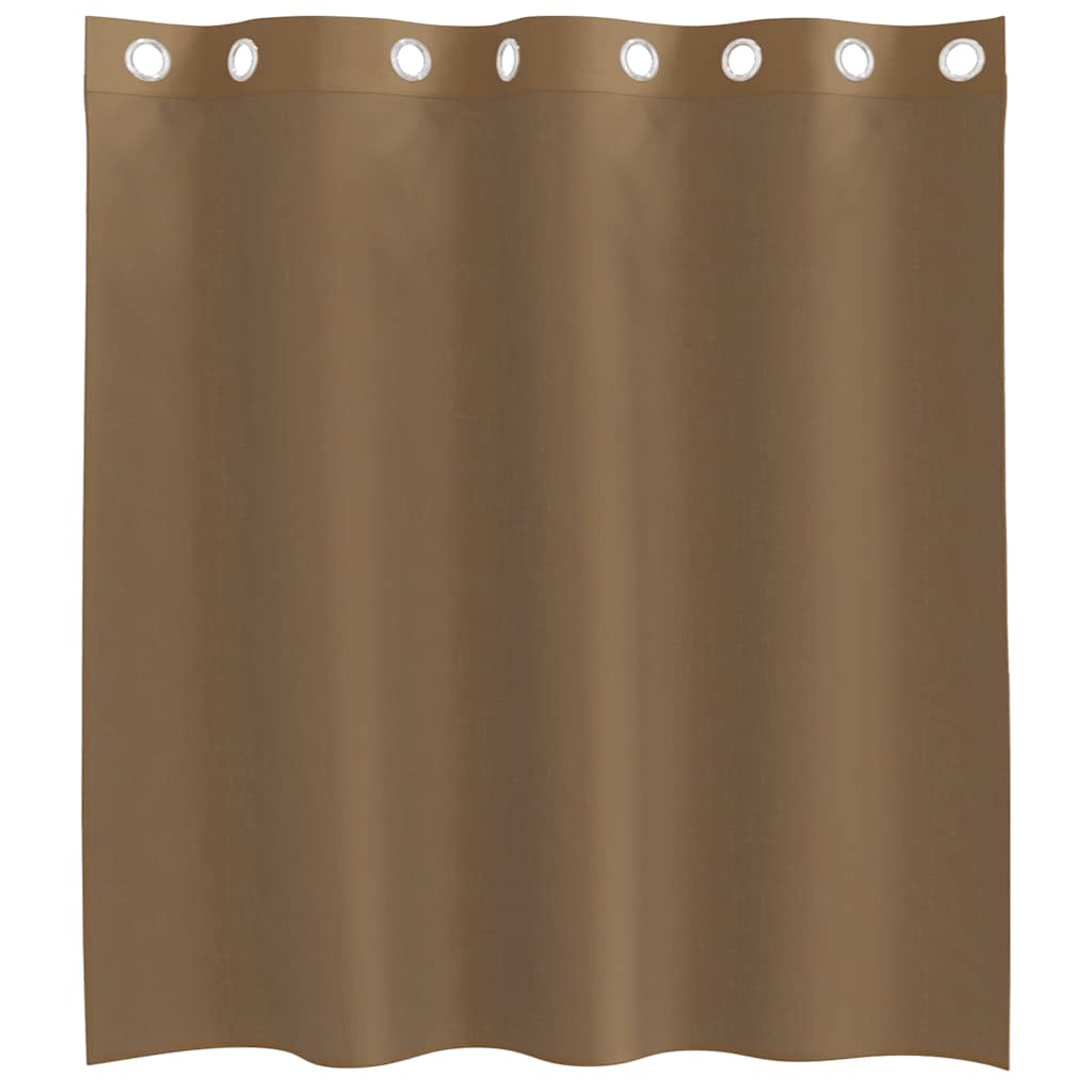 Voile Vorhänge mit Ösen 2 Stk. Hellbraun