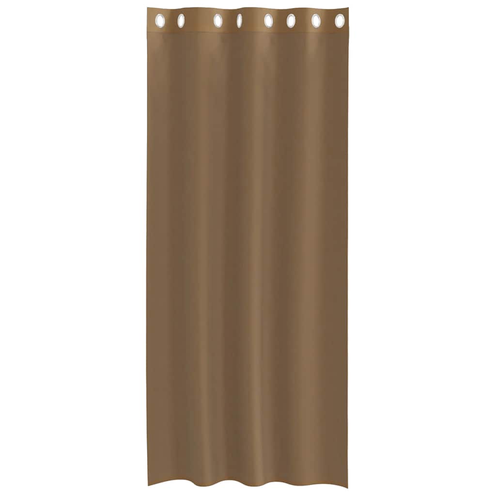 Voile Vorhänge mit Ösen 2 Stk. Hellbraun