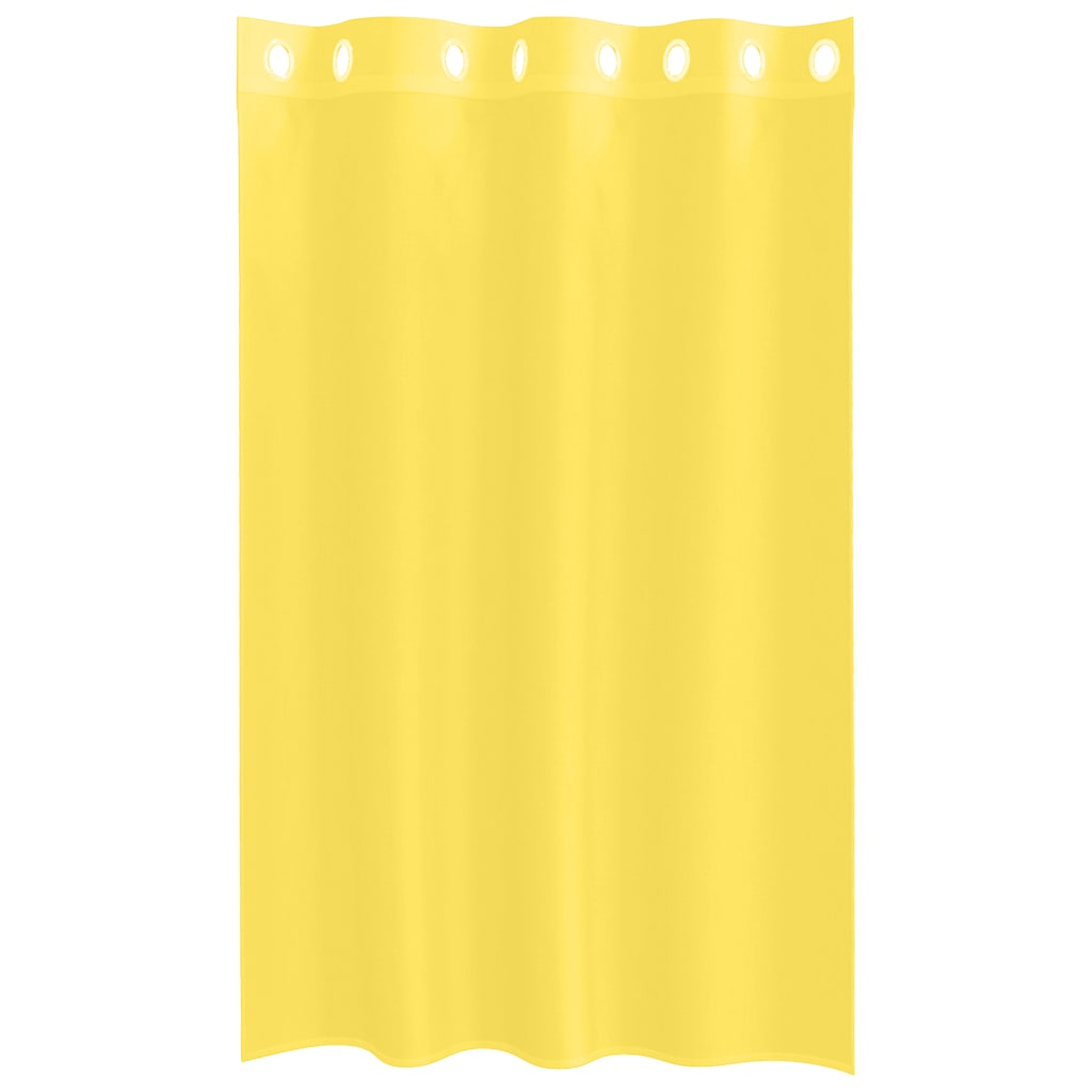 Voile Vorhänge mit Ösen 2 Stk. Gelb