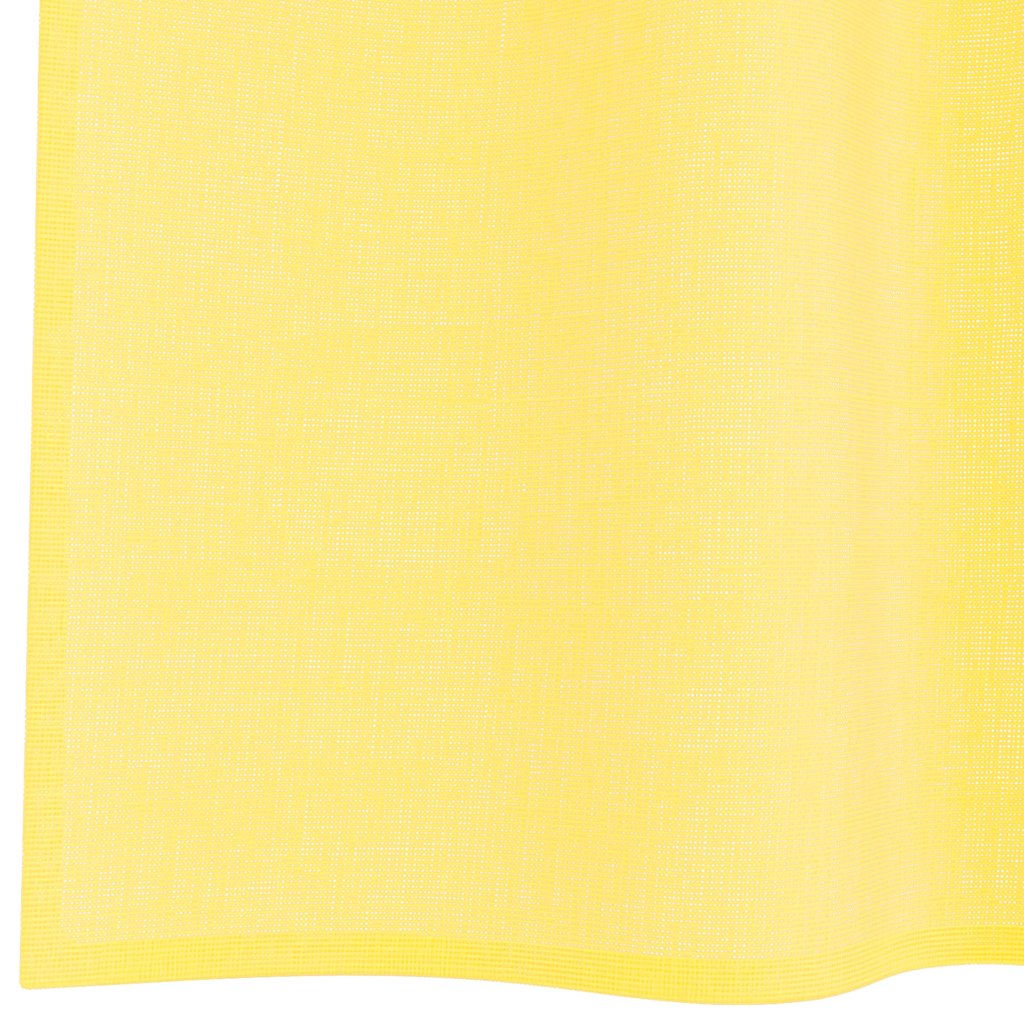 Voilages à œillets 2 pcs Jaune