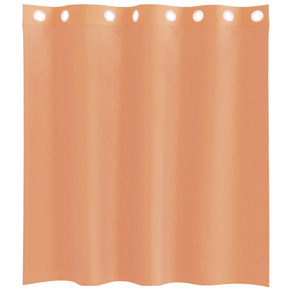 Voile Vorhänge mit Ösen 2 Stk. Terrakotta