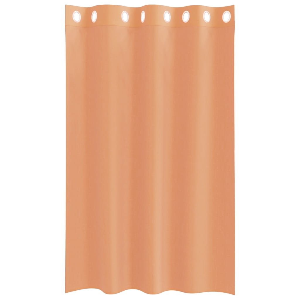 Voile Vorhänge mit Ösen 2 Stk. Terrakotta