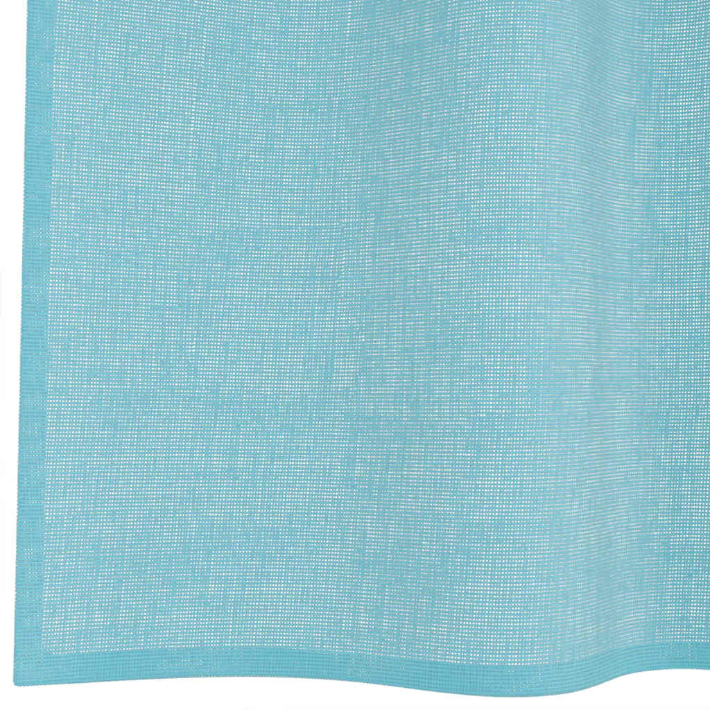 Voile Curtains with Eyelets 2 pcs. Turquoise