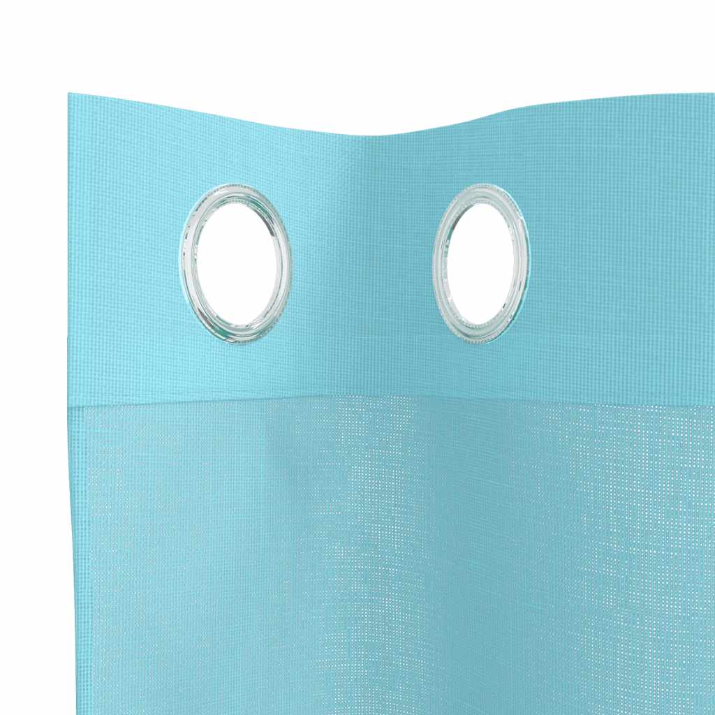 Voile Curtains with Eyelets 2 pcs. Turquoise
