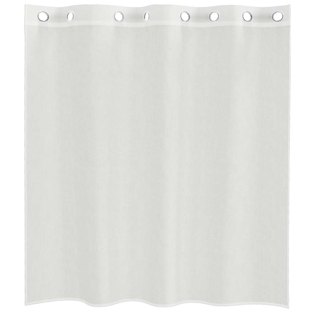 Voile Vorhänge mit Ösen 2 Stk. Weiß