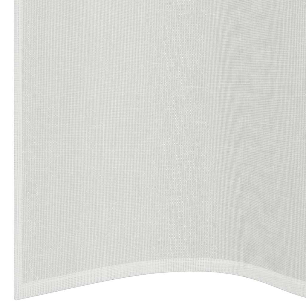 Voile Vorhänge mit Ösen 2 Stk. Weiß