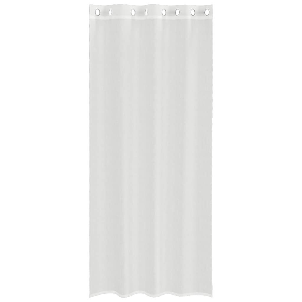 Voilages à œillets 2 pièces blancs
