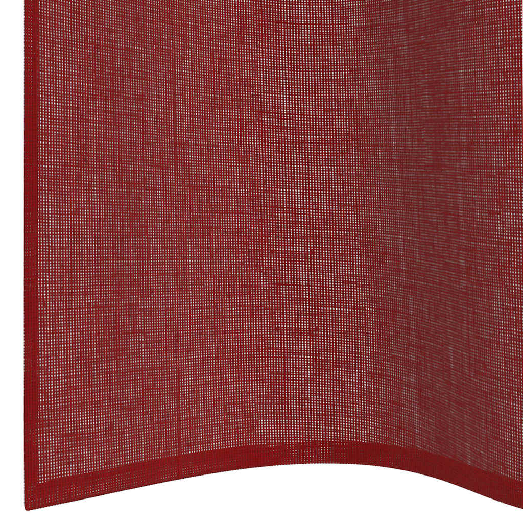 Voile Curtains with Eyelets 2 pcs. Wine Red
