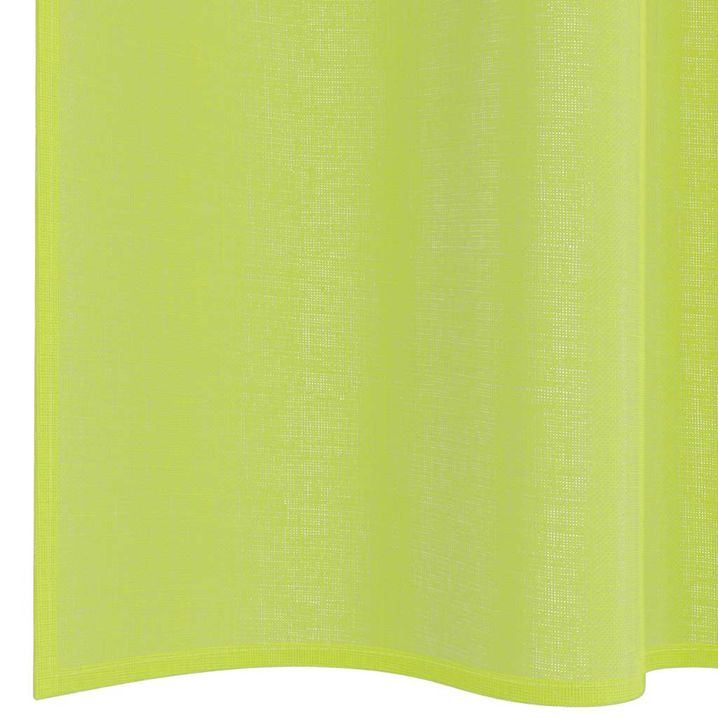 Voile Curtains with Rod Pockets 2 pcs. Apple Green