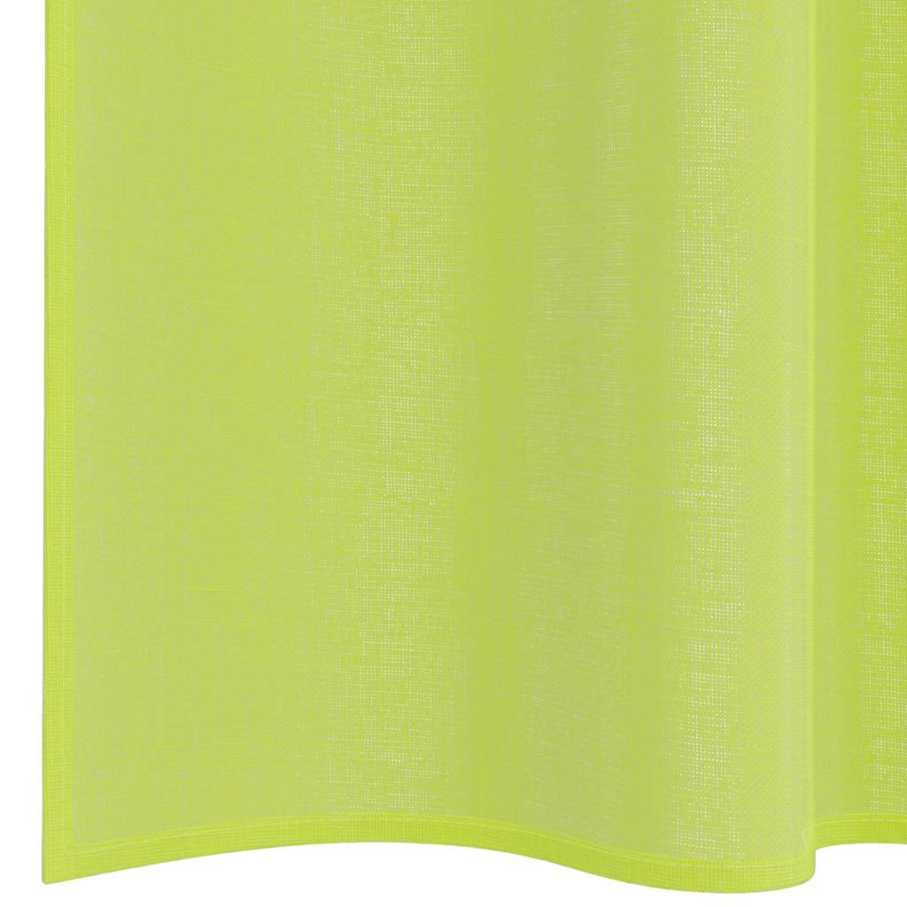 Voile Curtains with Rod Pockets 2 pcs. Apple Green