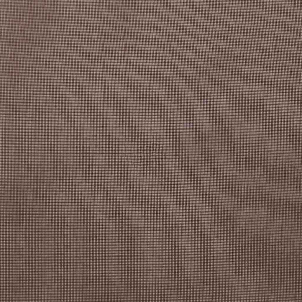 Sheer Curtains with Rod Pockets 2 pcs. Brown