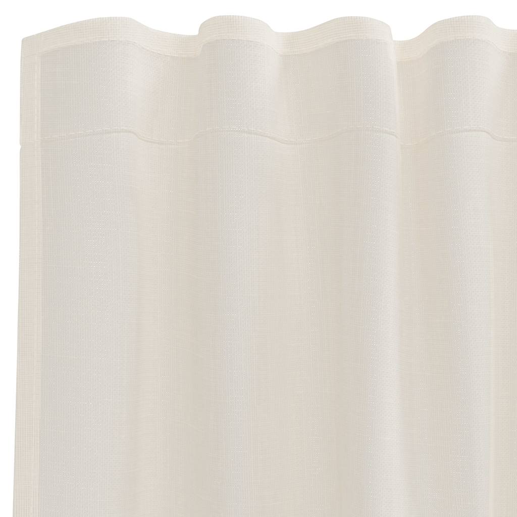 Voile Vorhänge mit Stangentaschen 2 Stk. Creme