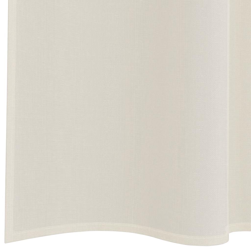 Voile Vorhänge mit Stangentaschen 2 Stk. Creme