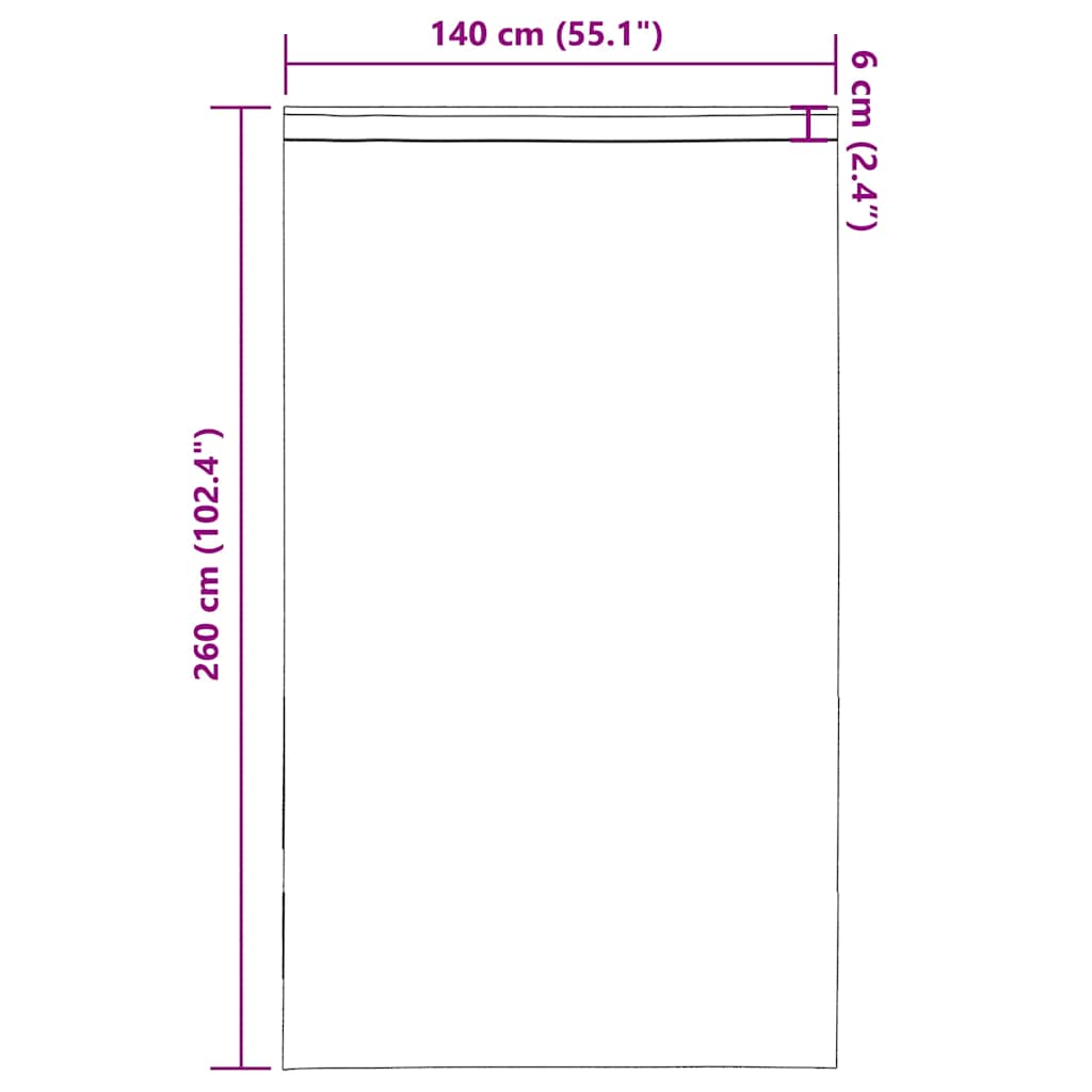 Voile Vorhänge mit Stangentaschen 2 Stk. Creme