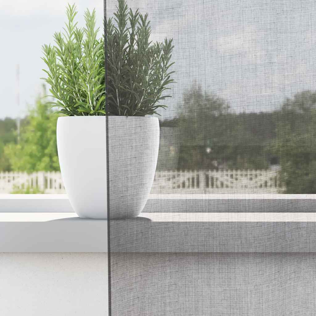 Voilages à passants 2 pcs Gris foncé