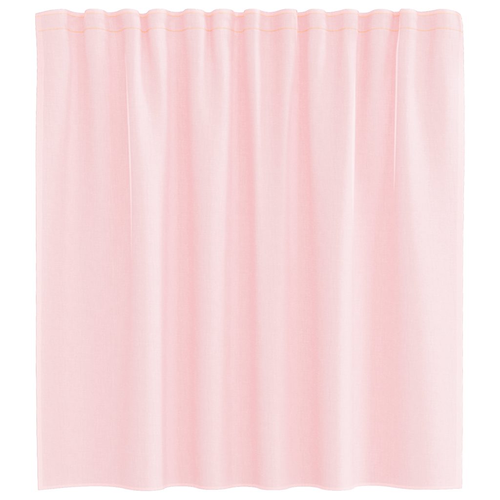 Voile Curtains with Rod Pockets 2 pcs Light Pink