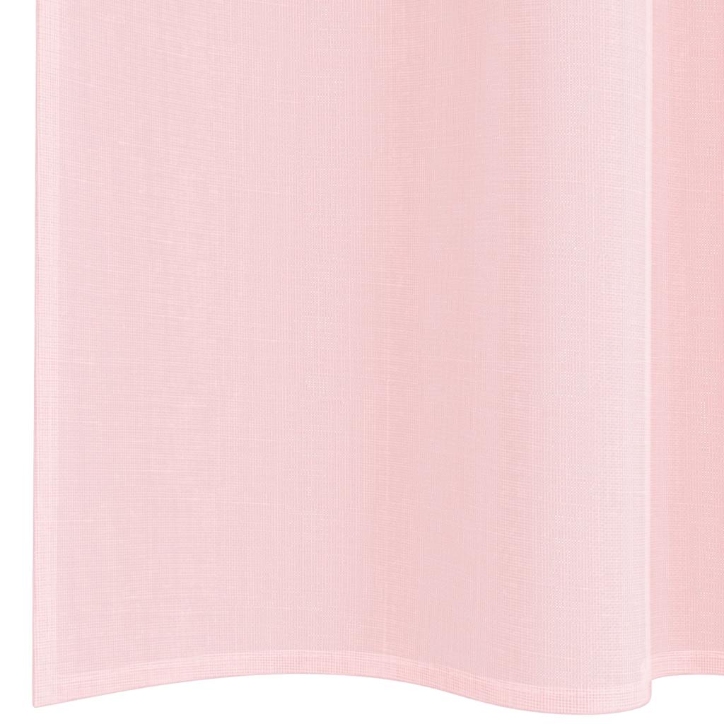 Voile Curtains with Rod Pockets 2 pcs Light Pink