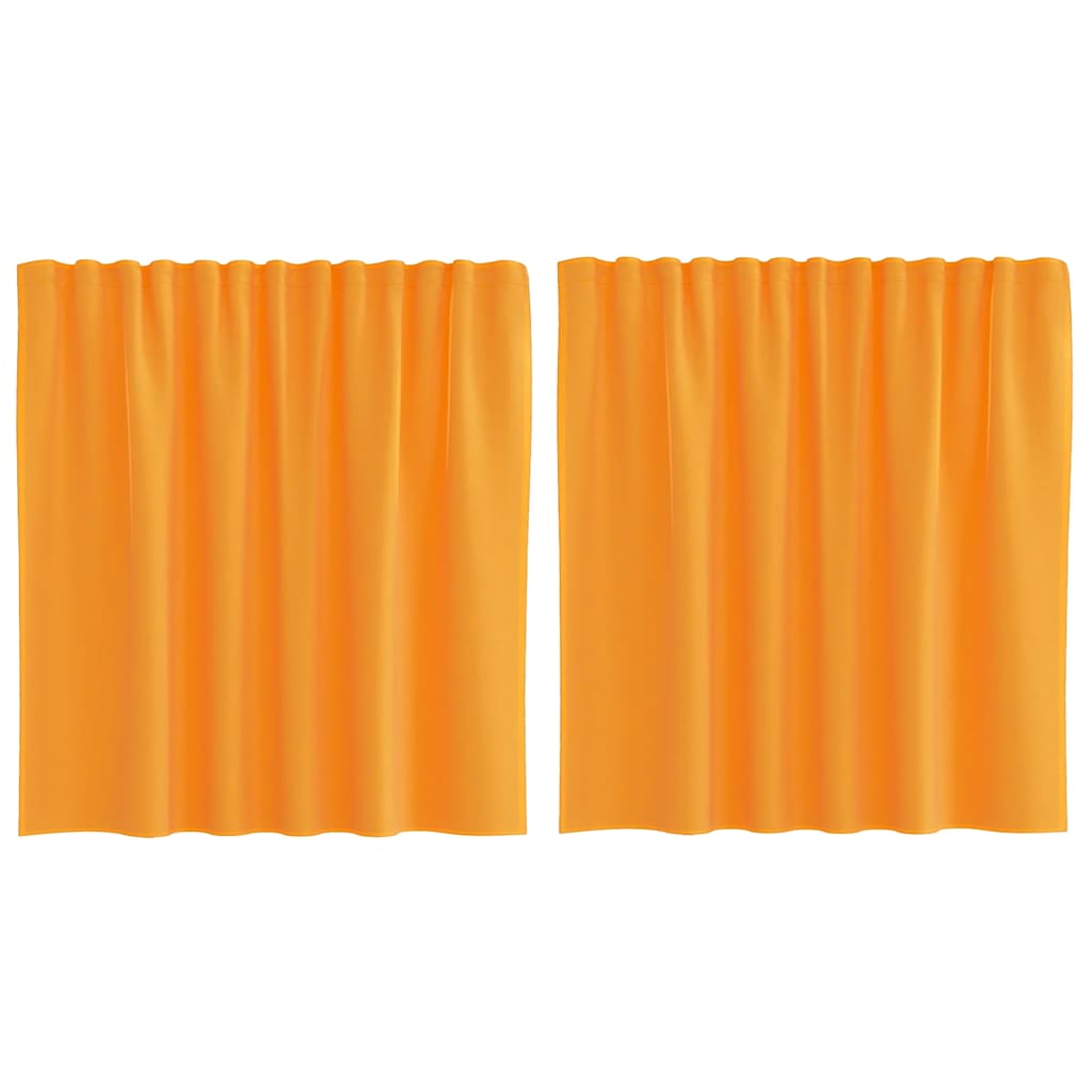 Voile Curtains with Rod Pockets 2 pcs. Orange