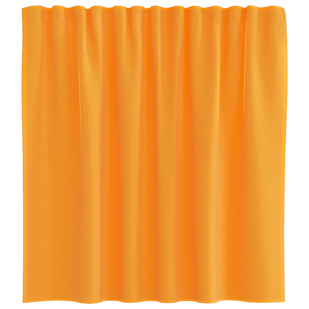 Voile Curtains with Rod Pockets 2 pcs. Orange