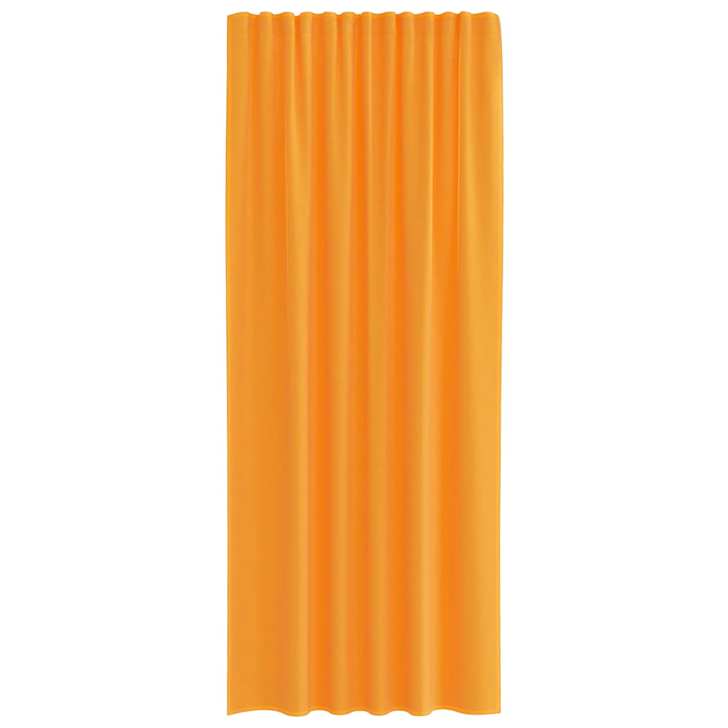 Voilages à passant 2 pièces orange