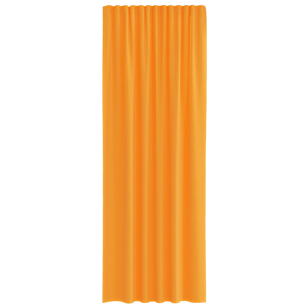 Voilages à passant 2 pièces orange