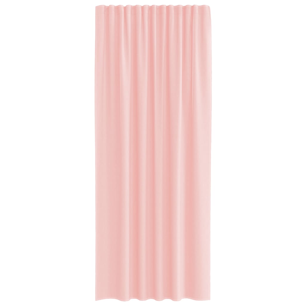 Voile Curtains with Rod Pockets 2 pcs. Pink