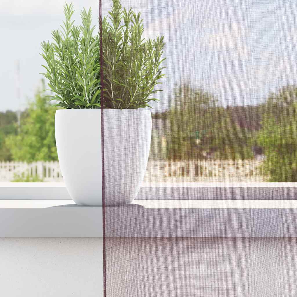 Rideaux en voile avec passe-tringle 2 p. Mauve