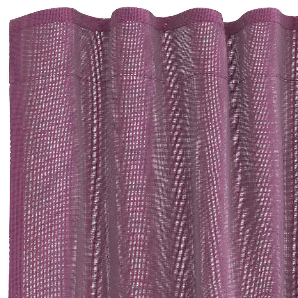 Rideaux en voile avec passe-tringle 2 p. Mauve
