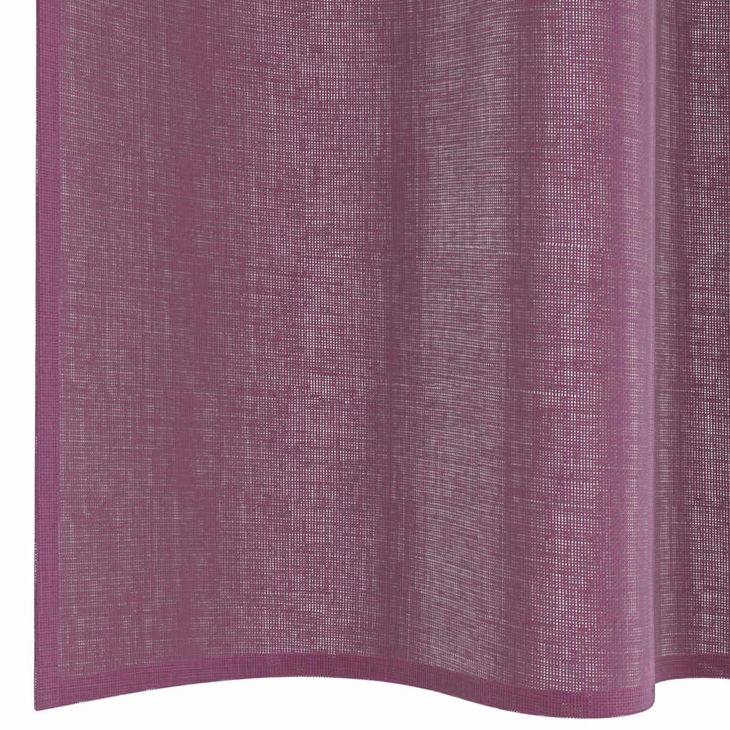 Rideaux en voile avec passe-tringle 2 p. Mauve