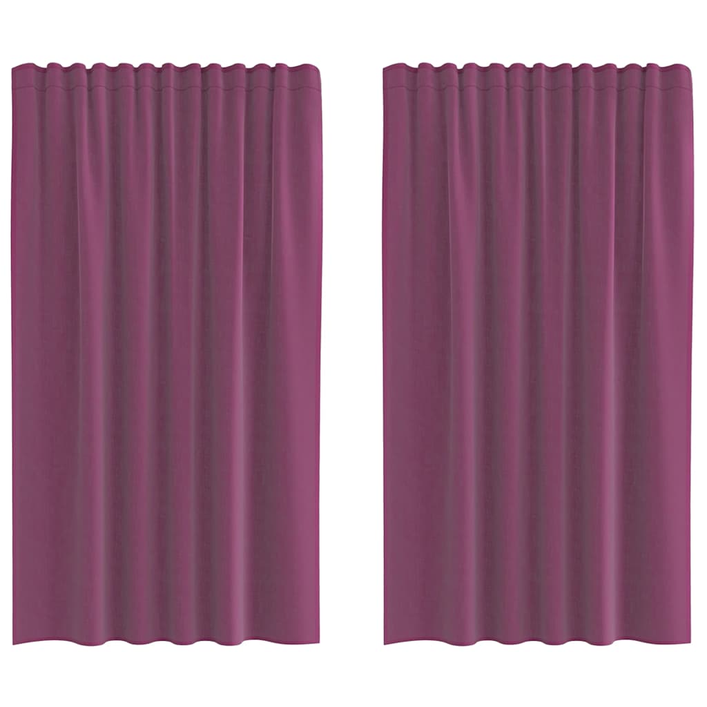 Voilages à passant 2 pcs. Violet