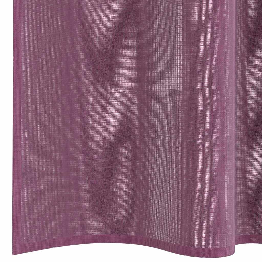 Rideaux en voile avec passe-tringle 2 p. Mauve