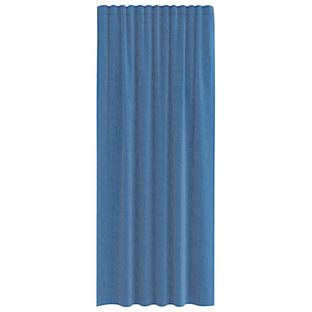 Voile Curtains with Rod Pockets, 2 Pcs. Royal Blue