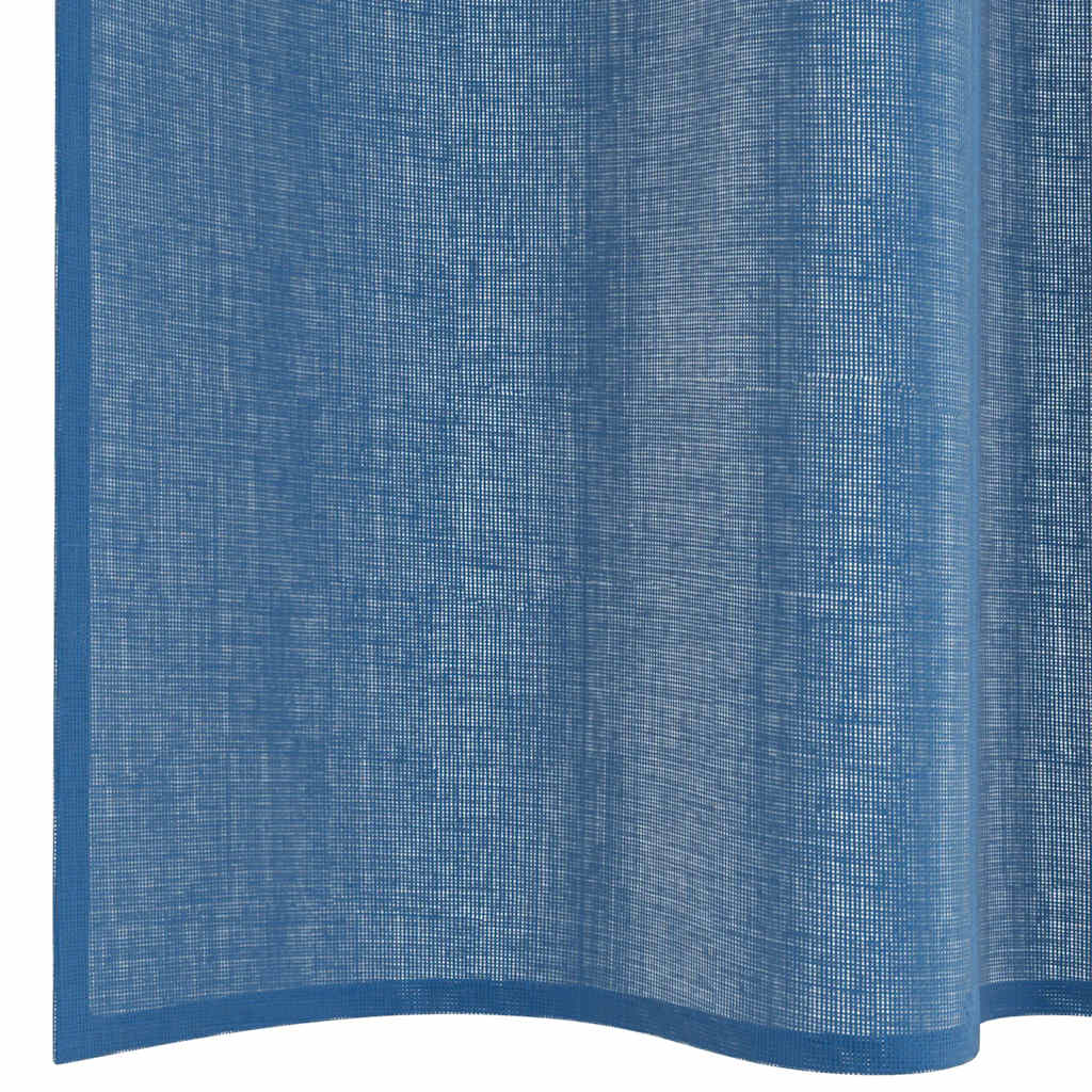 Voile Curtains with Rod Pockets, 2 Pcs. Royal Blue