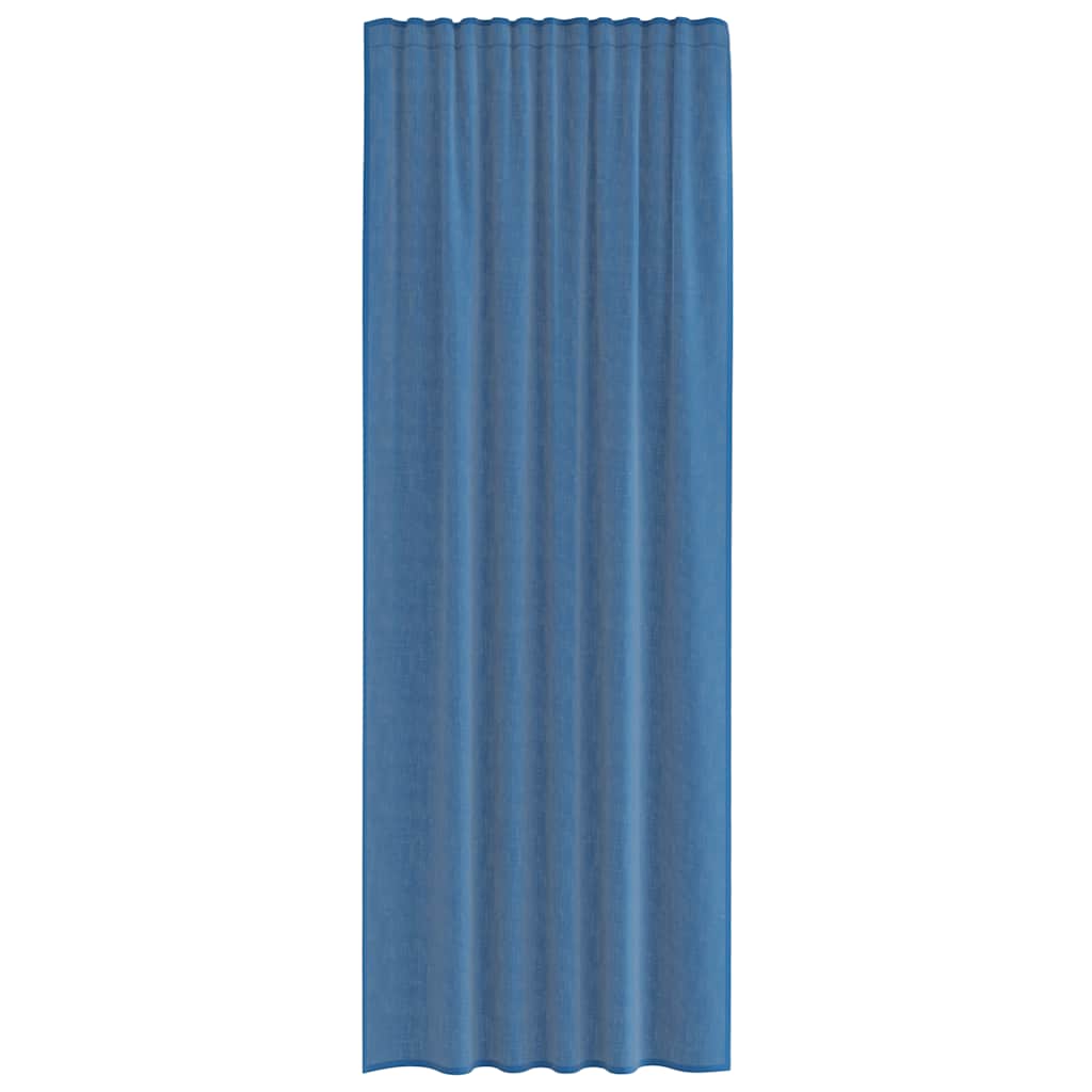 Voile Vorhänge mit Stangentaschen 2 Stk. Königsblau