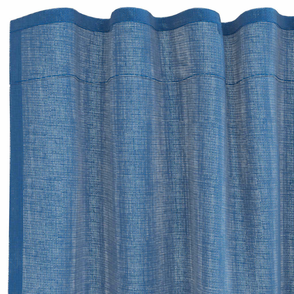 Voile Vorhänge mit Stangentaschen 2 Stk. Königsblau